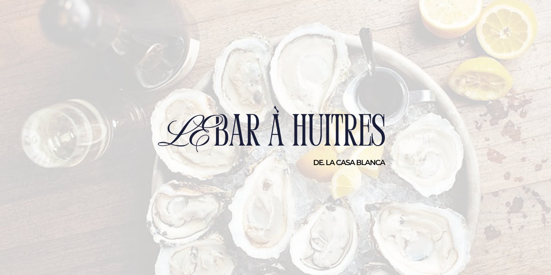 Bar à huîtres et produits de la mer